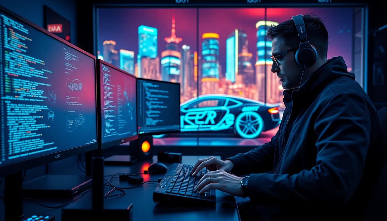 Explore car hacking insights at https://car-hack-world.com with a focused hacker working on advanced technologies.