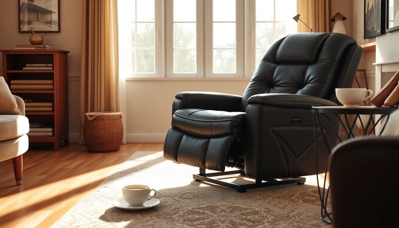 Durable Leather Lift Recliner for Home Use