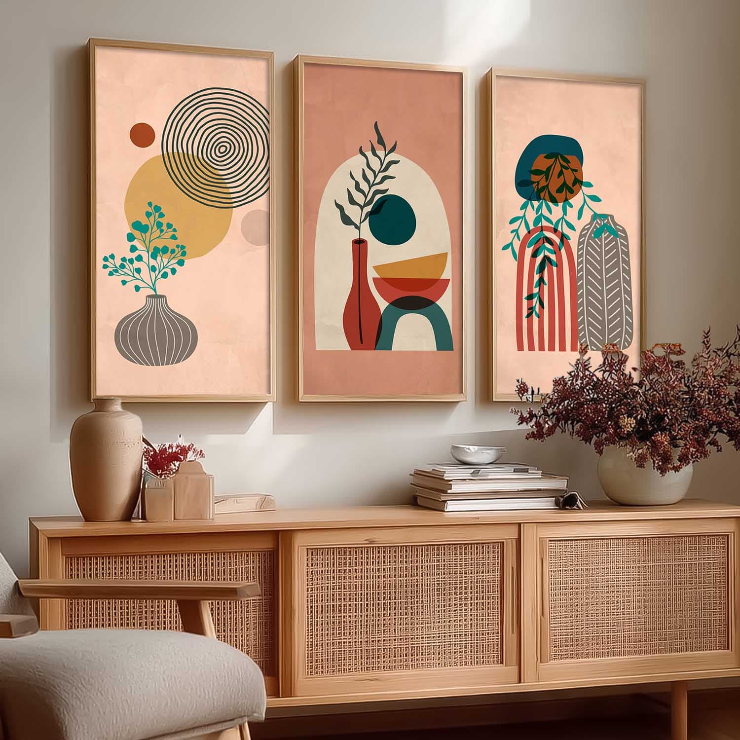 Mosaic Wood Wall Art Artmeto Collection – Stylish and Natural Decor