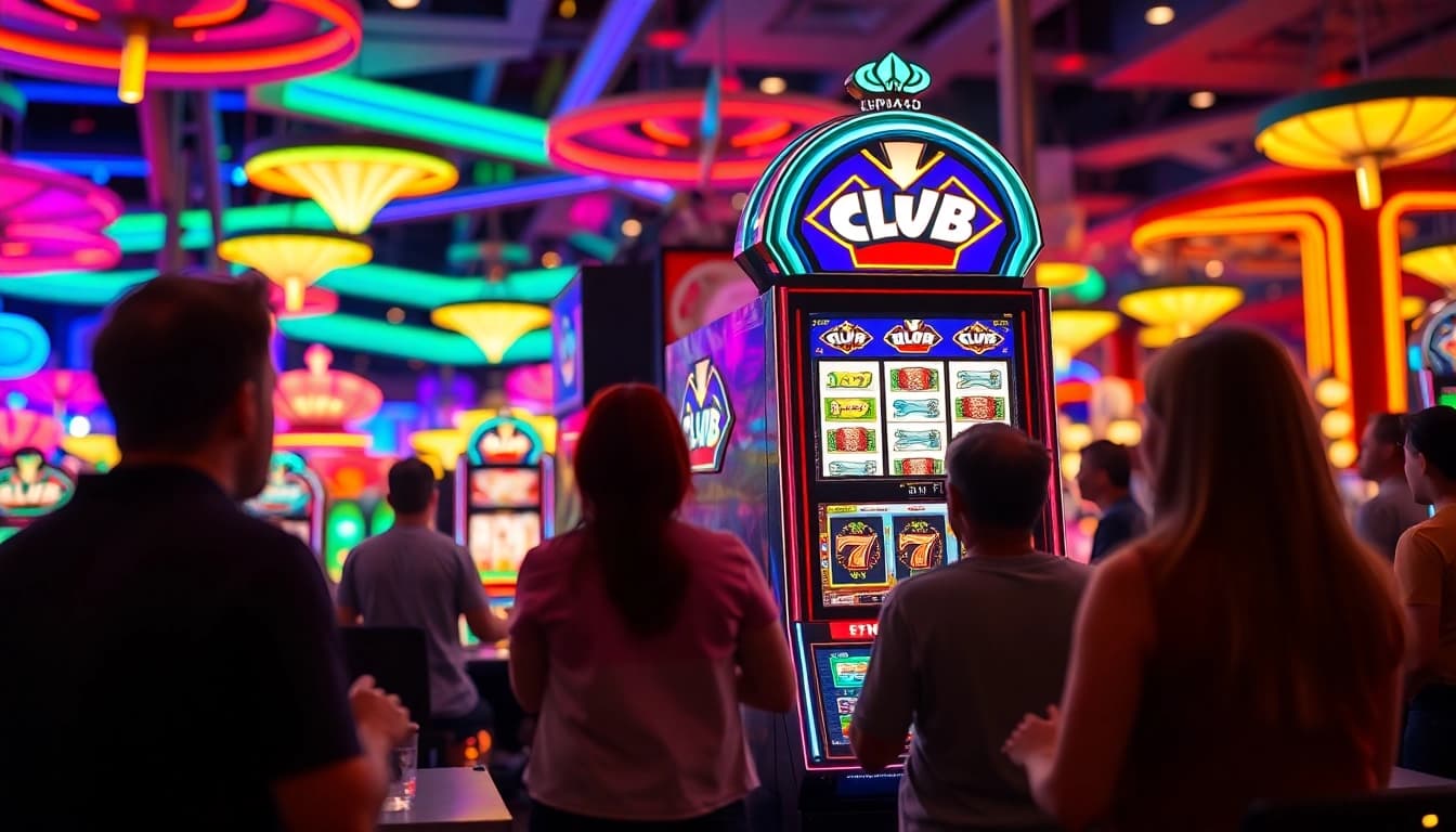 Menggunakan lipat4d slot di kasino yang cerah dan penuh warna.