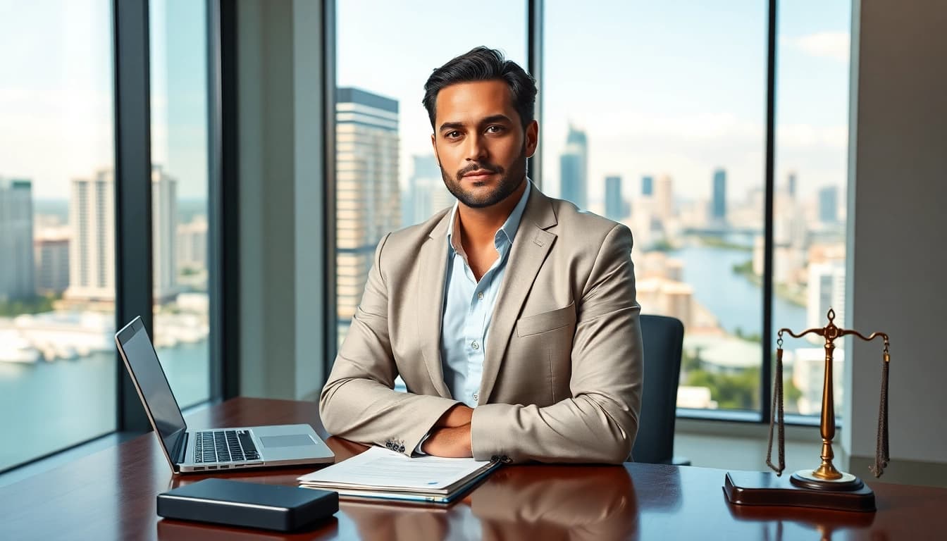 Fort Lauderdale workers compensation lawyer advising clients in a professional office.