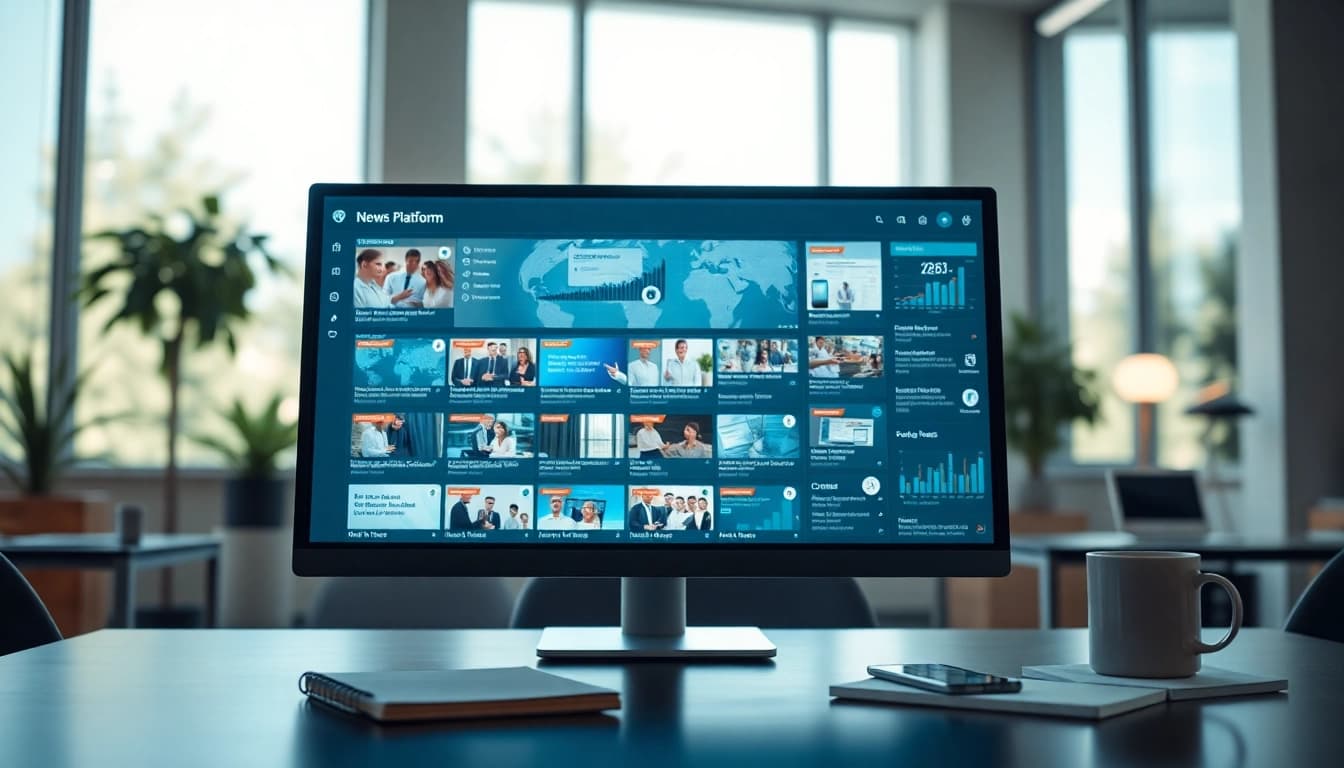 Navigate diverse news articles on https://newsharbor.com.ua with a professional digital workspace dashboard.
