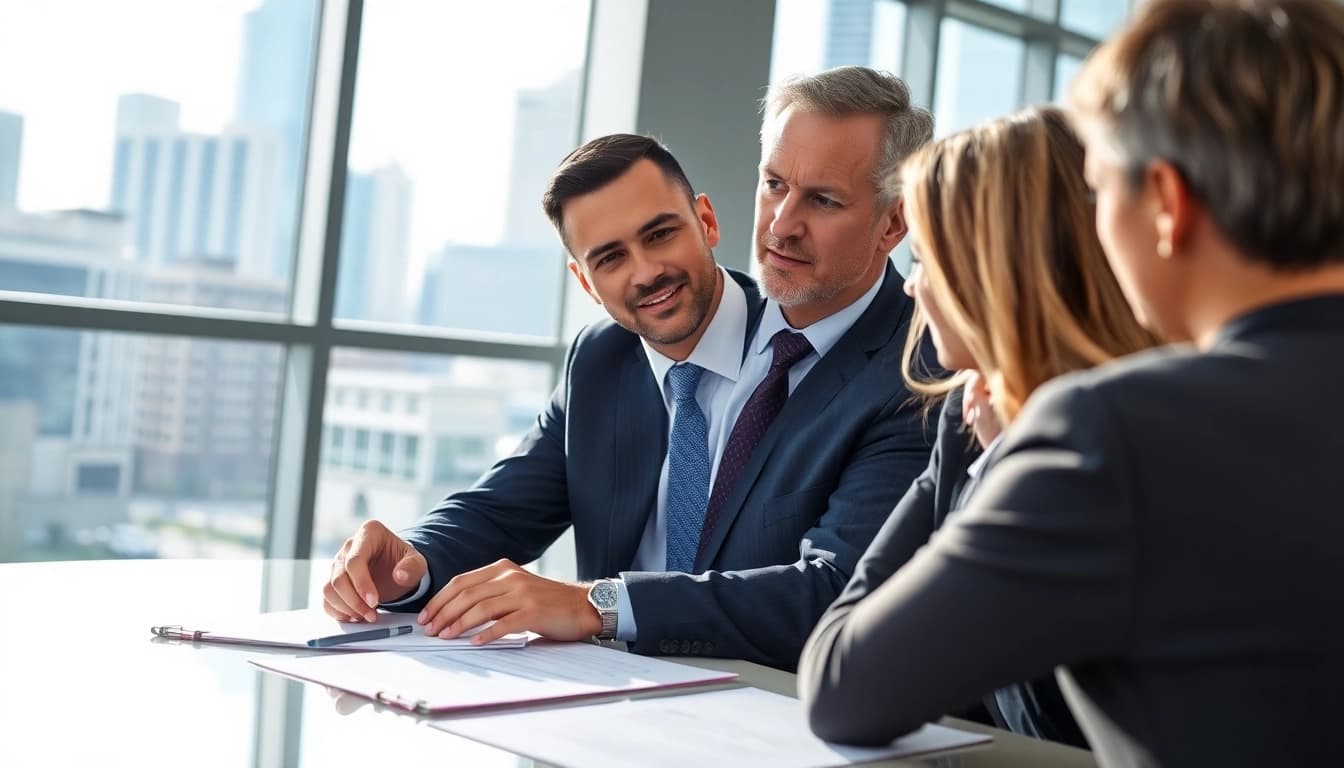 Consultation with Houston Personal Injury Attorney in a professional office setting.