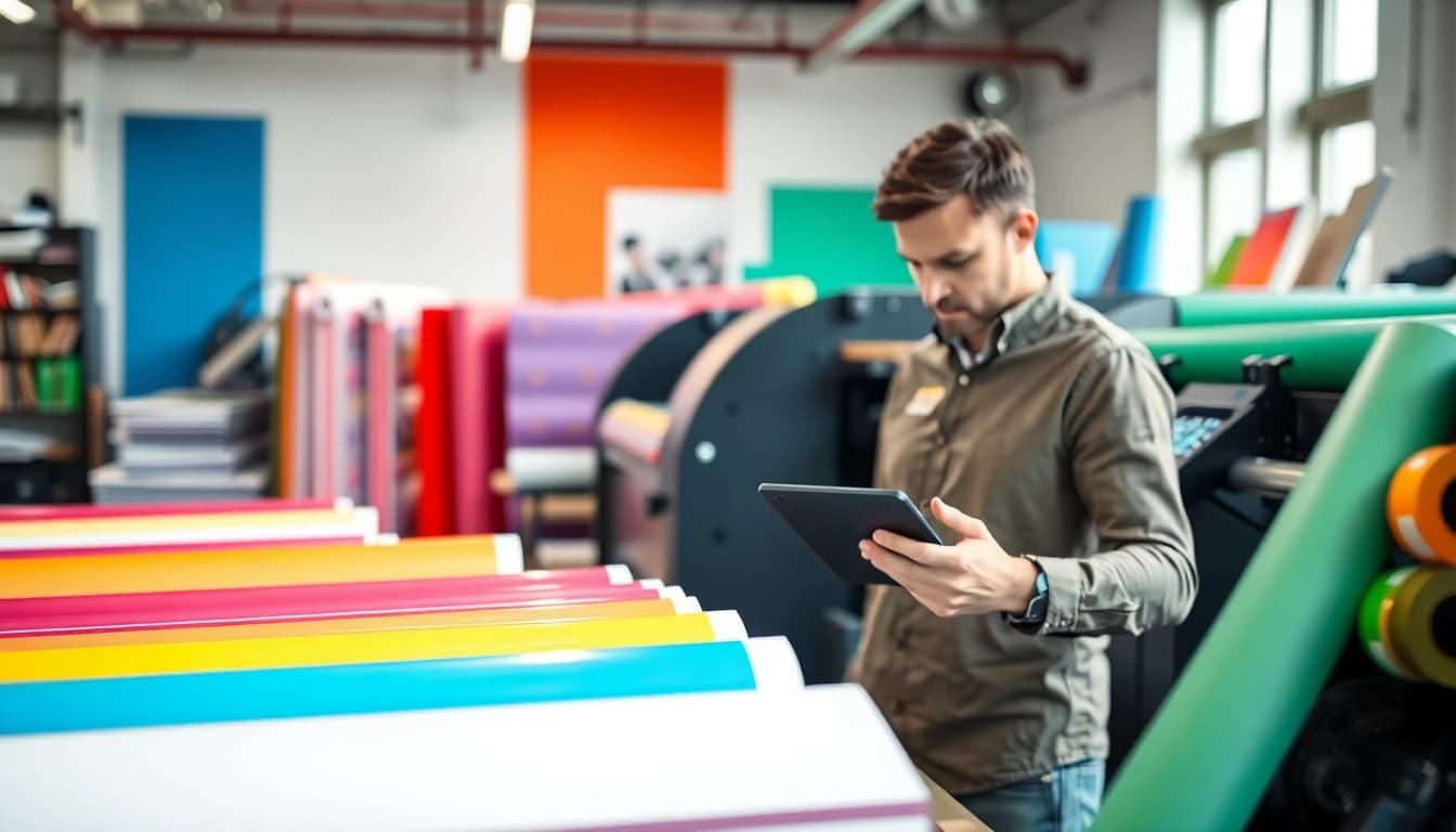 Showcasing vibrant prints and designs at budget printing edmonton service