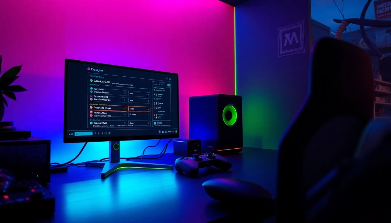 Capture a gamer optimizing settings with Cronus zen for enhanced gameplay experience.