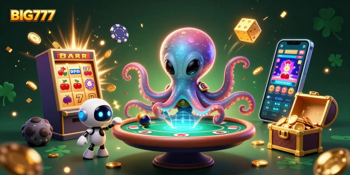 Big777 menghadirkan pengalaman kasino dengan alien, robot, dan permainan poker dari luar angkasa!