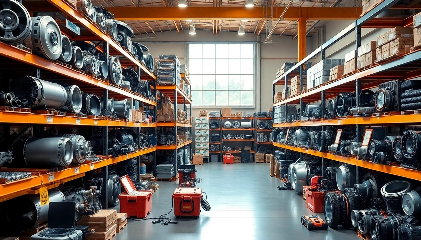 Explore https://factoryoemsupply.com/ with a dynamic interior showcasing various OEM automotive parts.