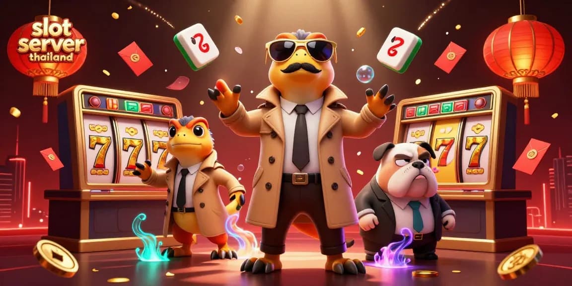 Engage with slot server thailand in a colorful casino scene featuring raptors in disguise.