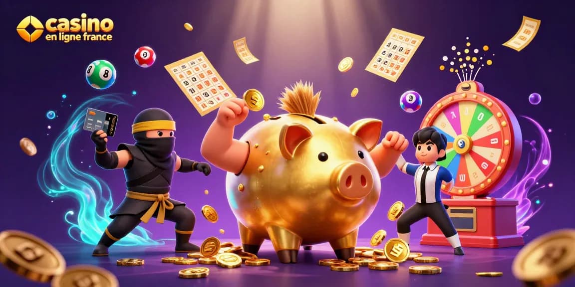 Plongez dans l'univers du casino en ligne France avec des jeux vibrants et des personnages colorés.