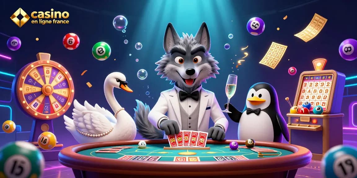 Actionner des jeux de cartes au casino en ligne France avec des personnages élégants et des éléments dynamiques.