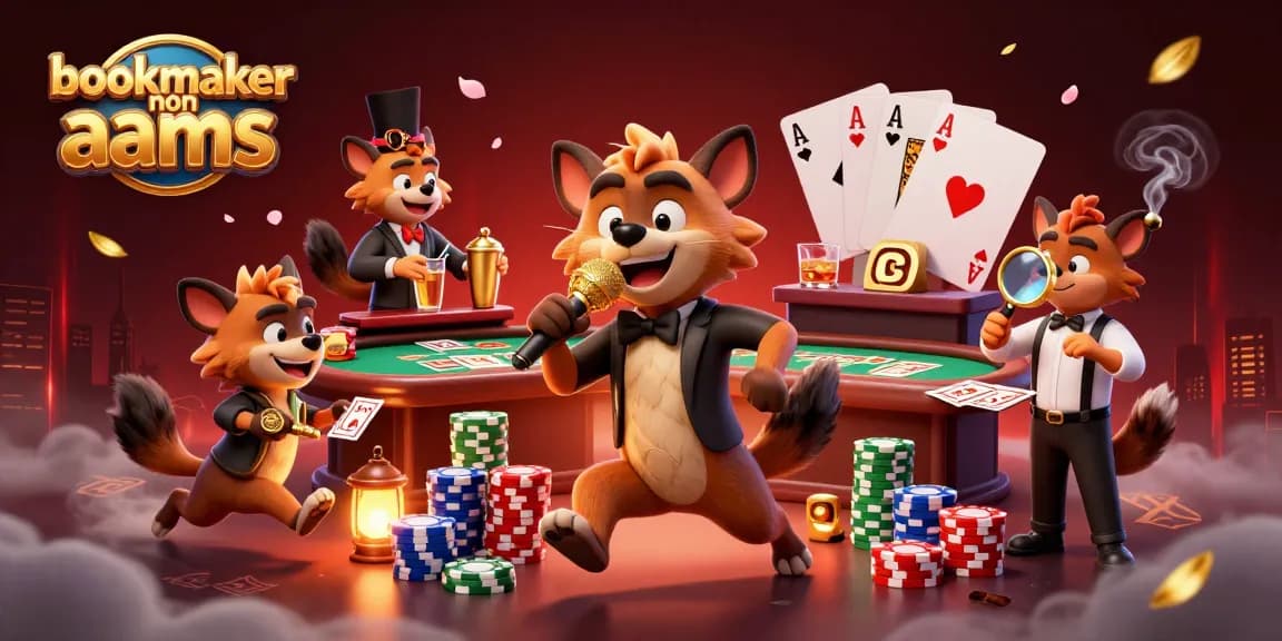 Giocatori in azione nei bookmaker non AAMS con partite e fiches nel casinò