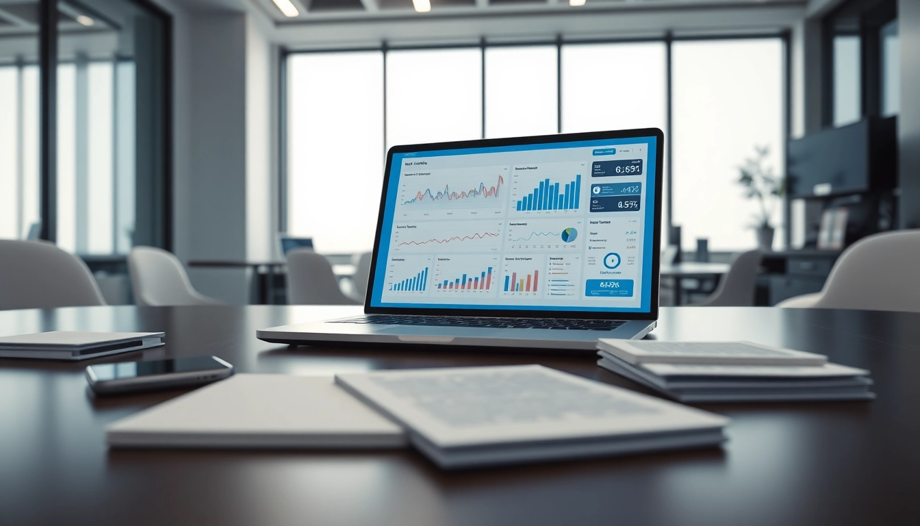 Illustration of LinkedIn lead scraper pricing on a modern digital dashboard in a professional workspace.