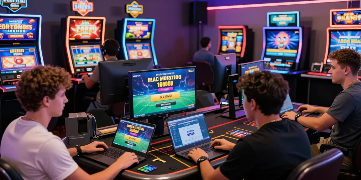 Players enjoying online casinos that accept credit cards, engaging with live dealer games and promotions.