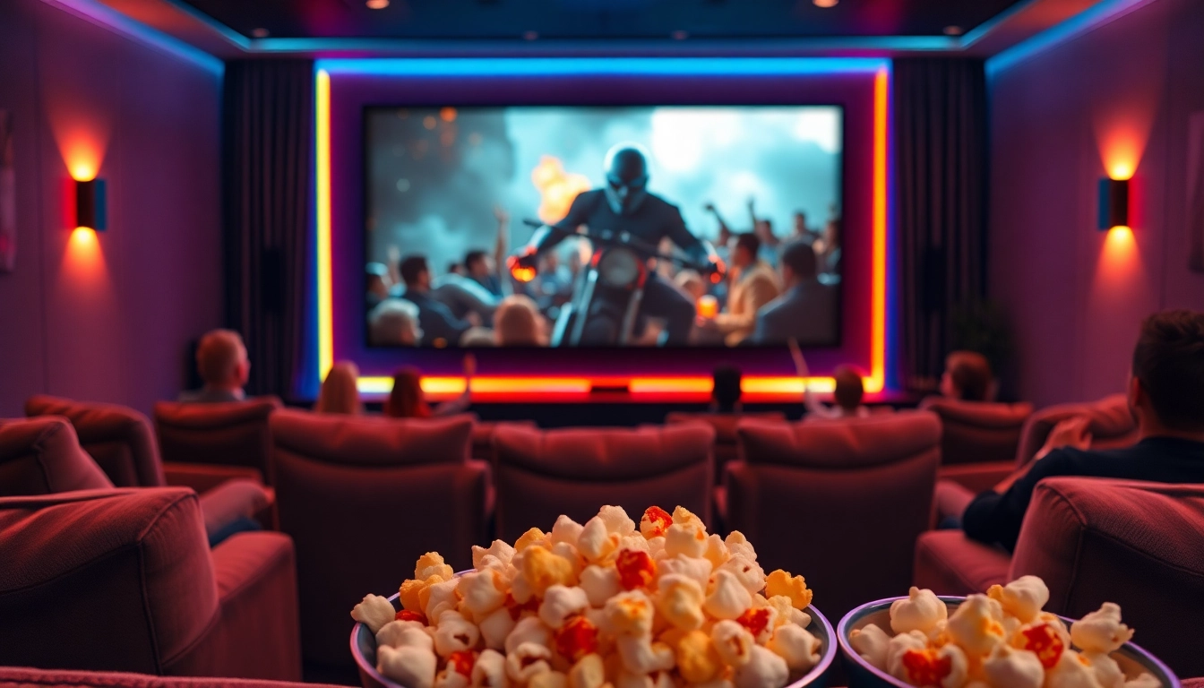 เพลิดเพลินกับการดูหนังในบ้านที่มีบรรยากาศแสนสบาย