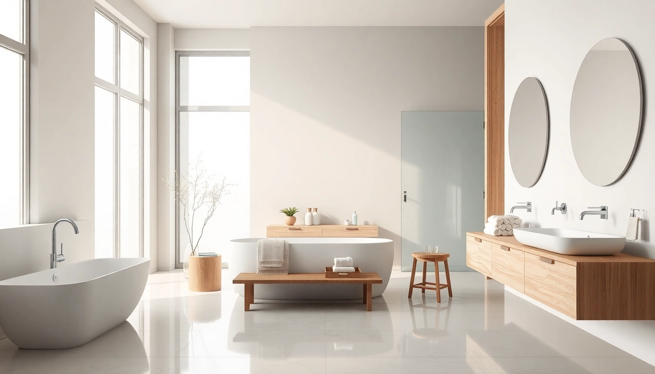 Sonni sanitär Produkte in edlem Badezimmer mit modernen Armaturen und stilvollen Accessoires.