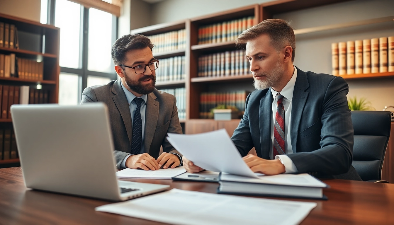 Seattle Social Security Disability Lawyer guiding a client in a well-appointed law office.