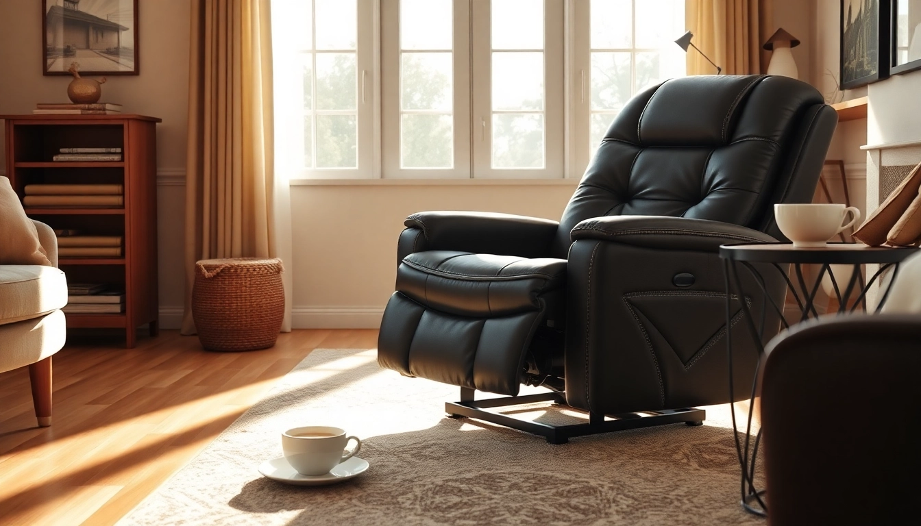 Durable Leather Lift Recliner for Home Use