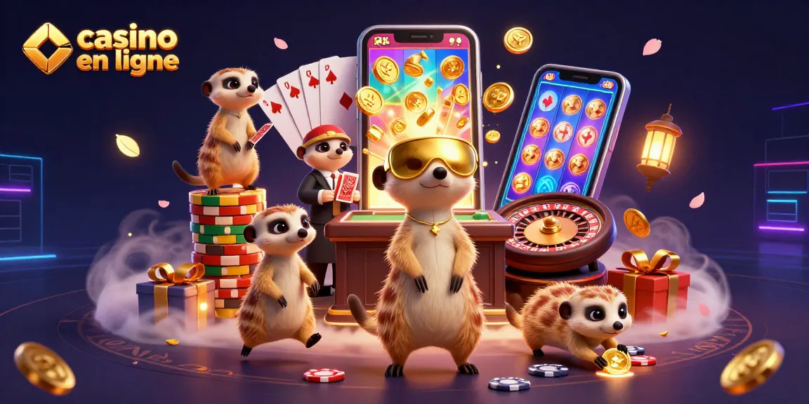 Jouer au casino en ligne dans un environnement immersif avec des suricates animés.