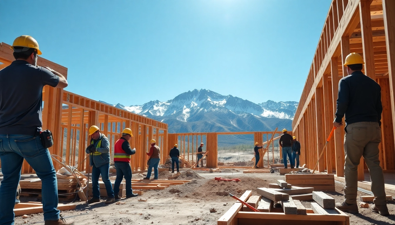 Workers on a construction site in Colorado showcasing the latest in colorado construction news.
