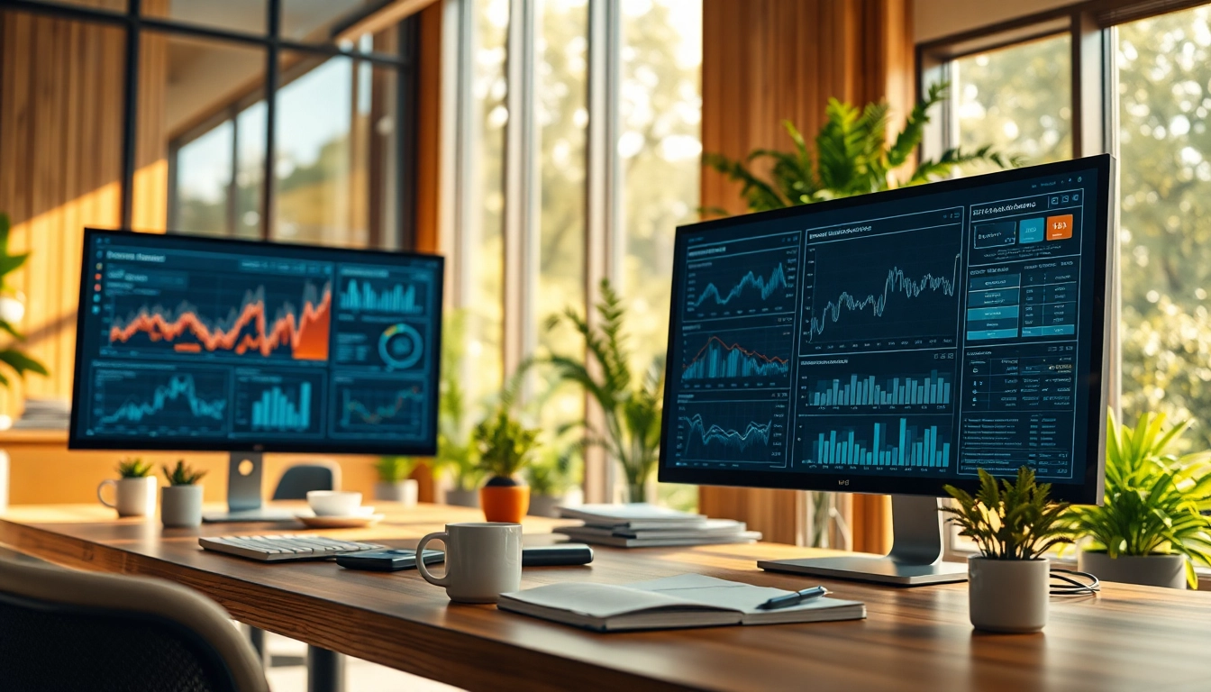 Showcasing various AI tools in a sleek workspace for efficient productivity.
