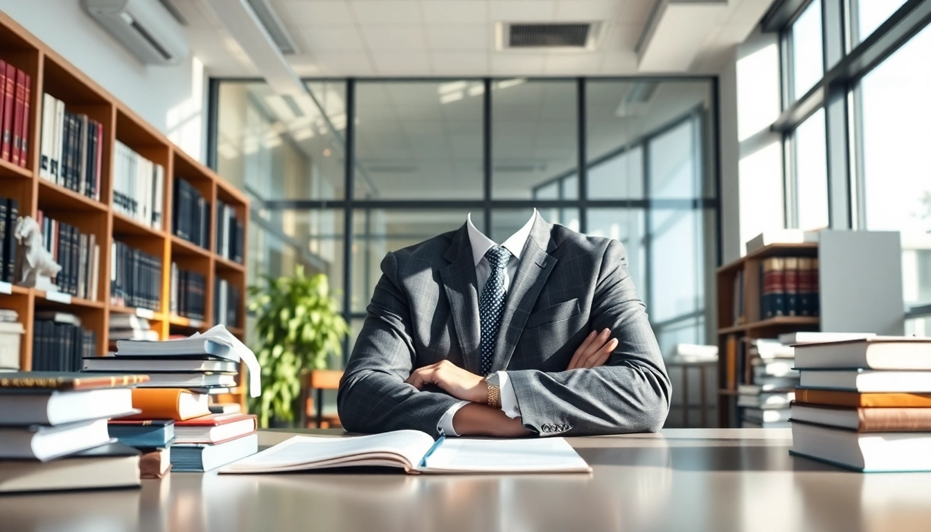 Clearwater truck accident attorney consulting in a sophisticated law office.