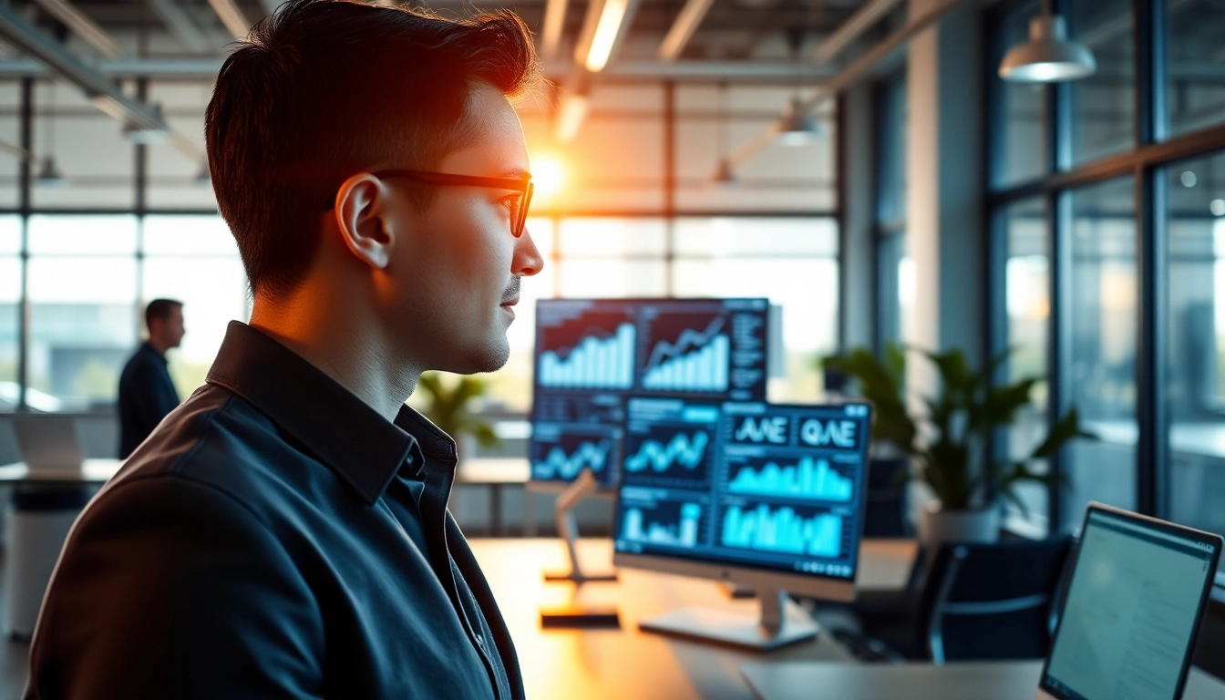 Engaging enterprise ai assistant facilitating workflow in a modern office.