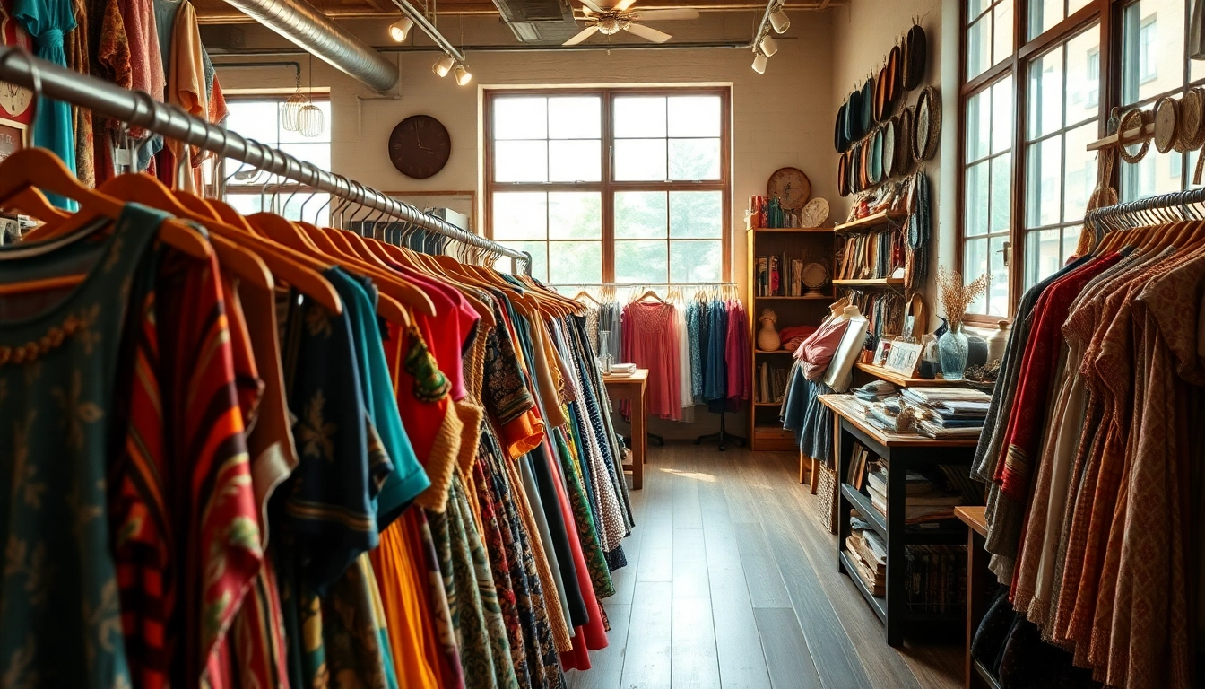 Shop unique treasures at https://thrift-vintage.com/ with a welcoming vintage thrift shop display.