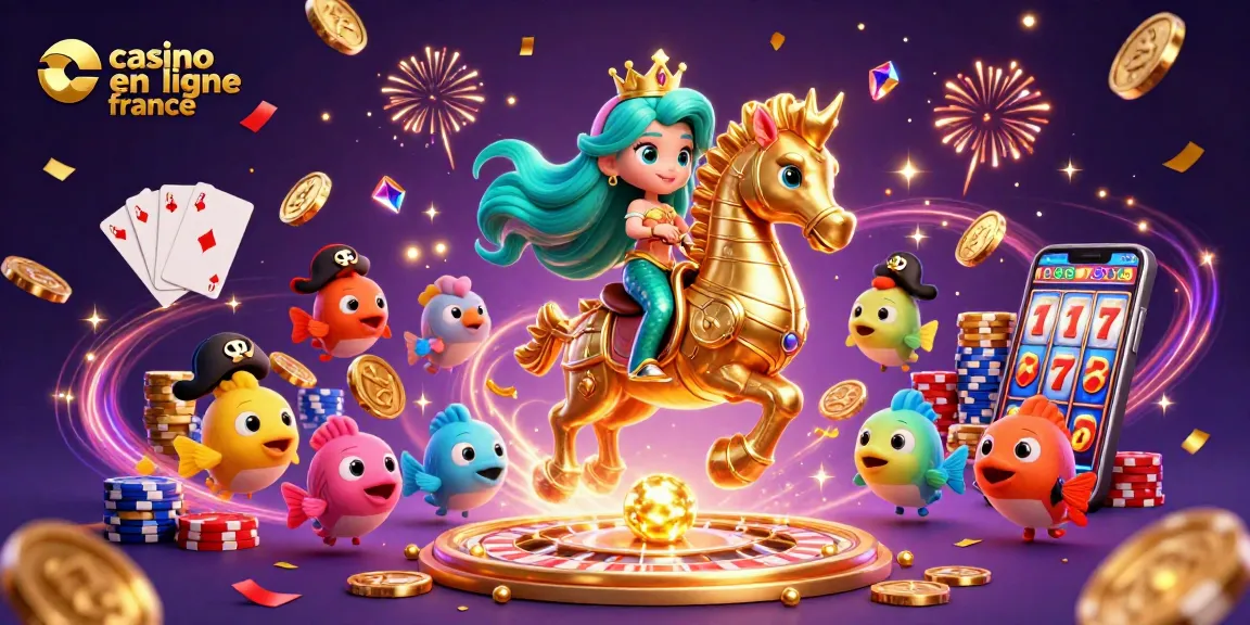 Profitez d'un monde de jeux dans le casino en ligne France avec la princesse sirène et ses trésors.