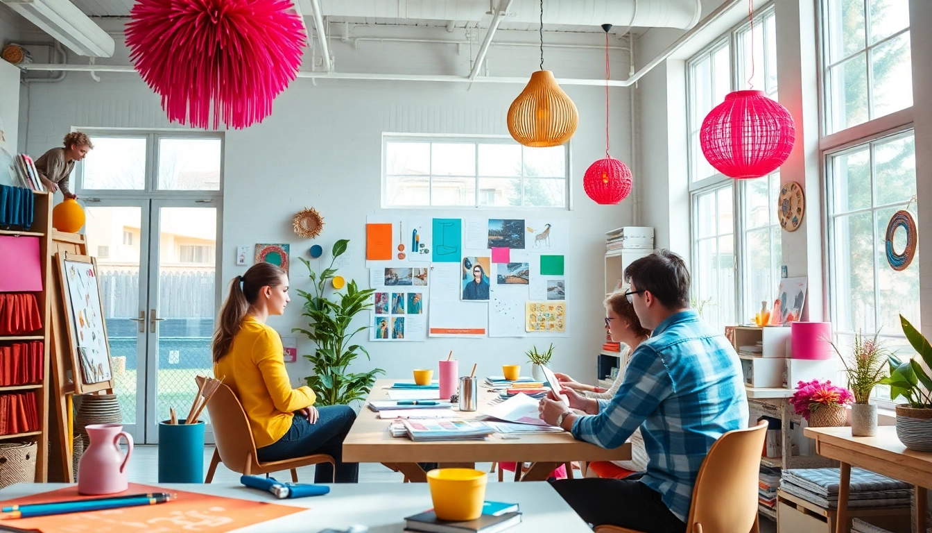 Visualiser le processus créatif à iletaitunnuage.fr avec un studio de design vibrant et collaboratif.