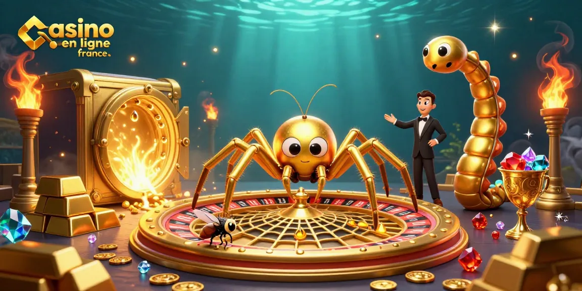 Placer des paris au meilleur casino en ligne France avec une araignée d'or et une roulette passionnante.
