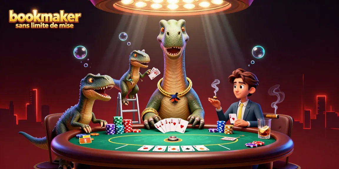 Pariez avec un bookmaker sans limite de mise à portée, illustration dynamique de casino