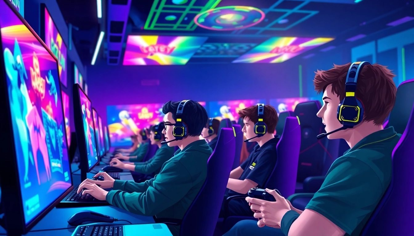 Join players enjoying daman games in a vibrant gaming arena filled with excitement.