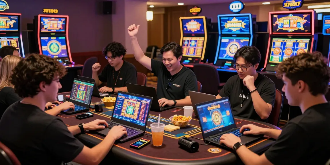 Exciting JPTOTO online casino gaming scene with players engaged.