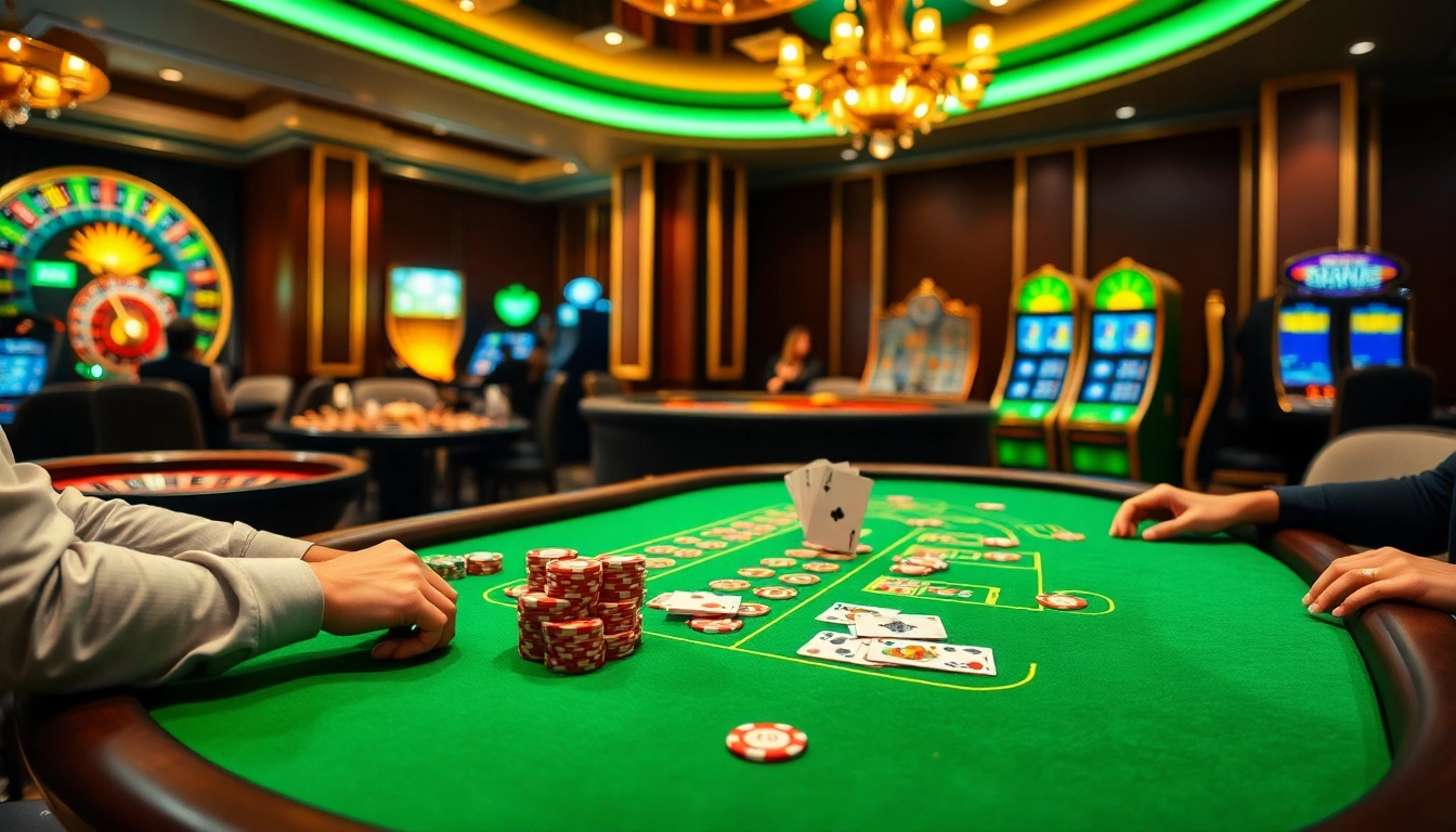 Engaged players at 98win98's blackjack table showcasing thrilling gameplay.