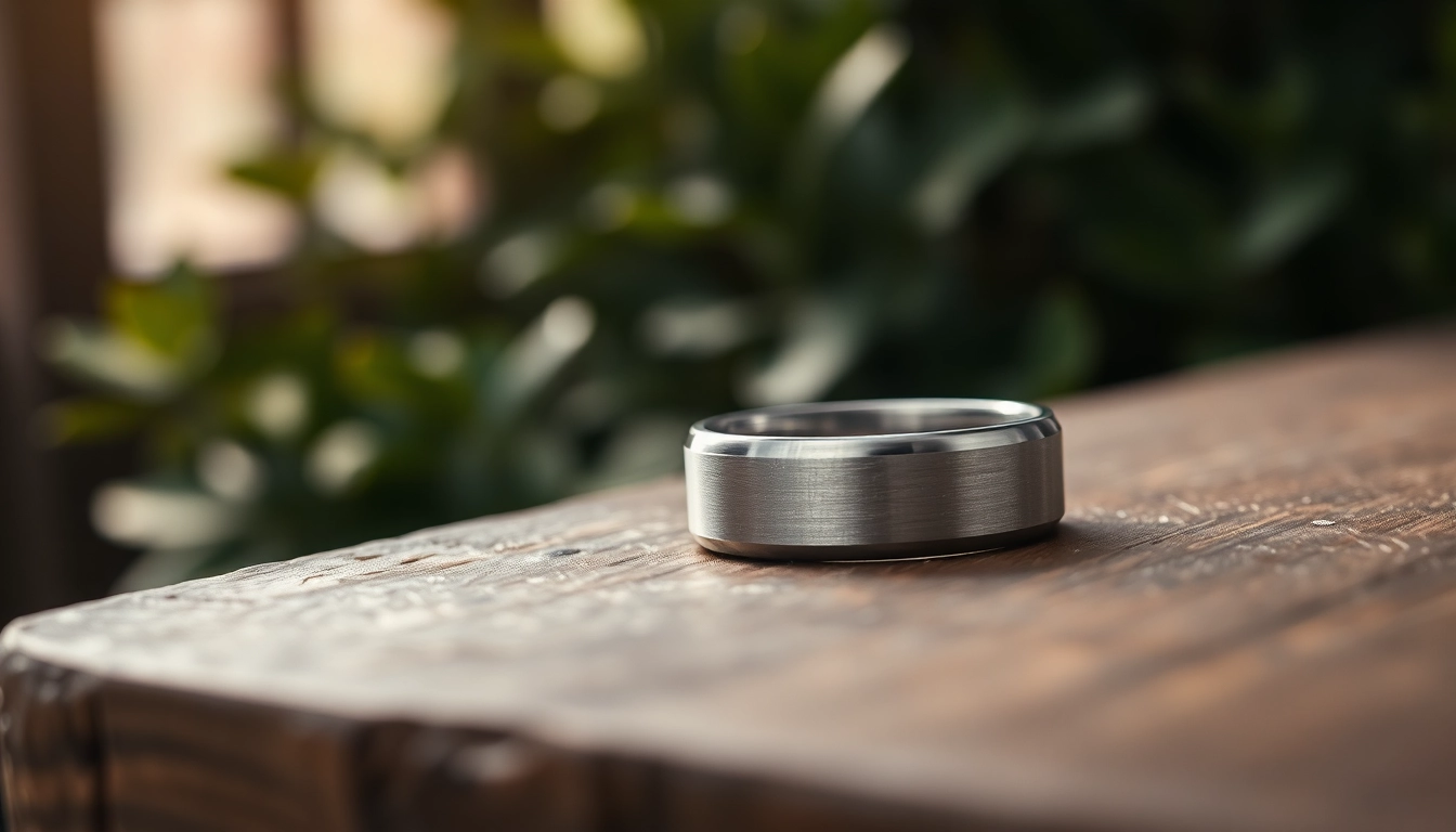 Sleek Gunmetal Wedding Bands for Men: A Perfect Symbol of Style and Commitment