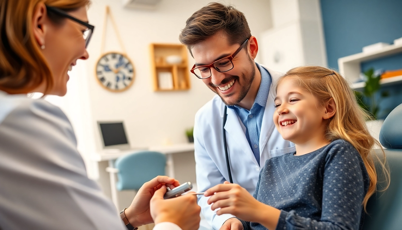 Engaging orthodontics consultation showcasing a friendly atmosphere with a professional orthodontist.