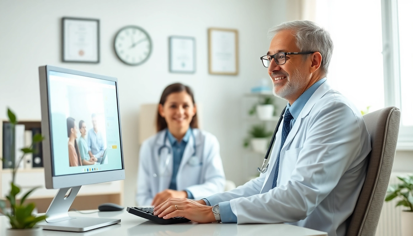 Message a doctor online 24/7 through a video consultation in a warm, professional setting.
