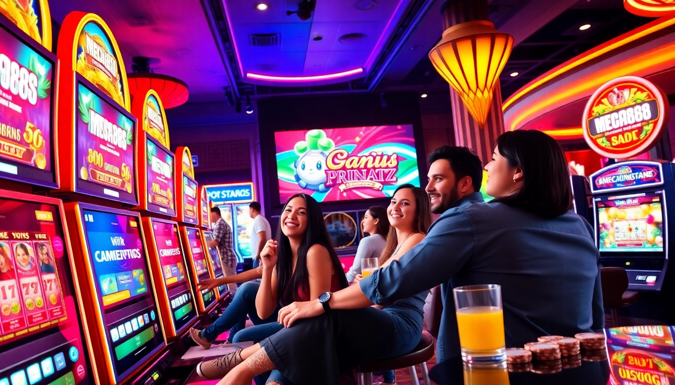 สนุกสนานใน mega888slot พร้อมผู้เล่นร่าเริงและเครื่องเล่นสีสันสดใส