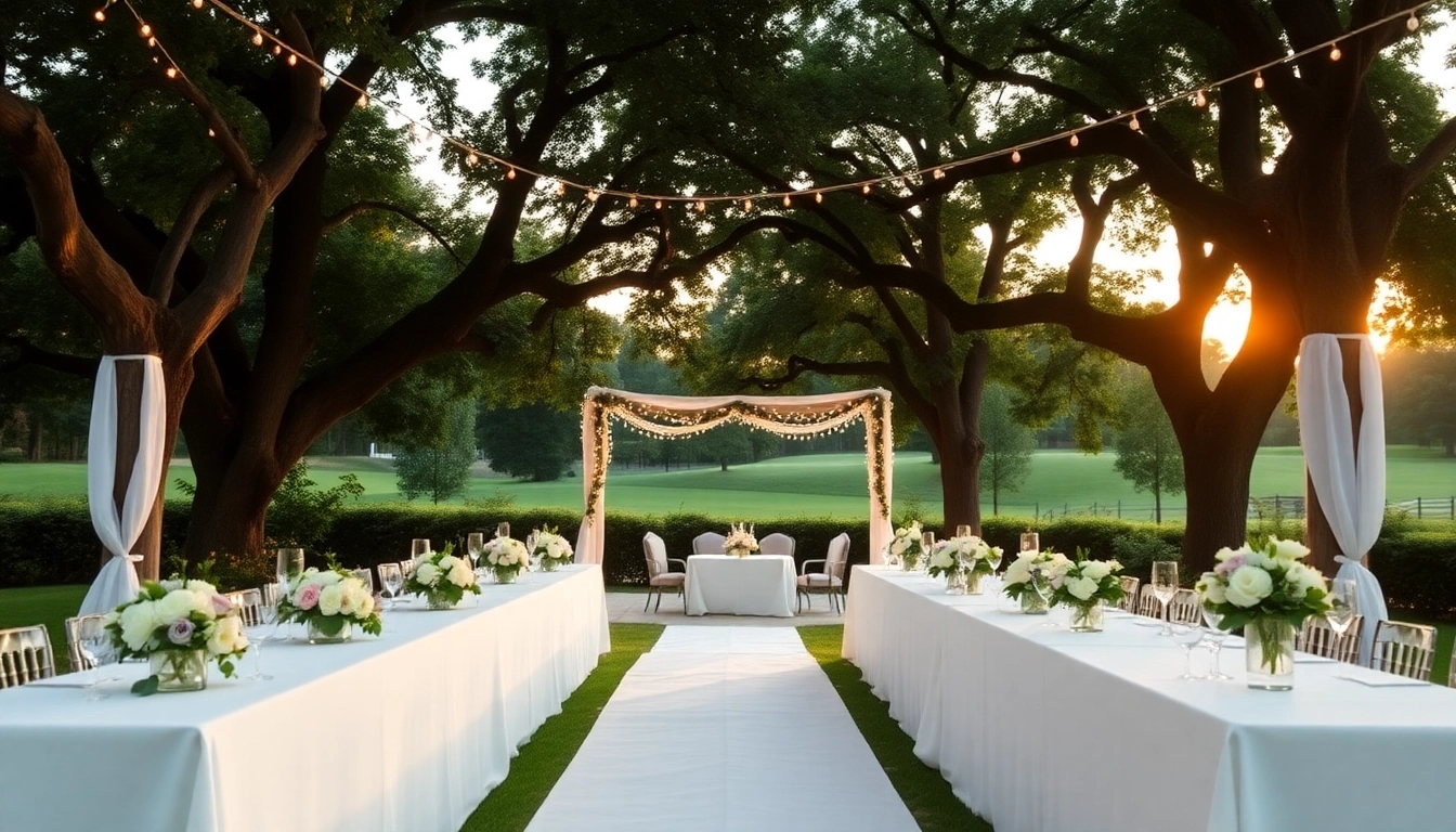 Capture the essence of a Clarksburg wedding with a beautiful outdoor ceremony setup.