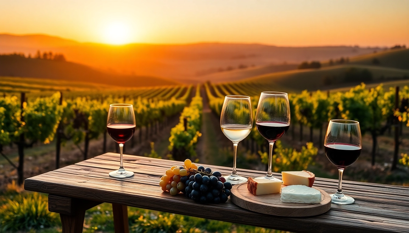 Experience Clarksburg wine tasting with a scenic vineyard setup.