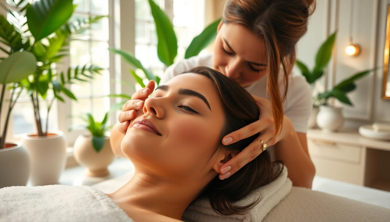 Experience waxing and facial near me in a serene spa atmosphere with soothing aesthetics.