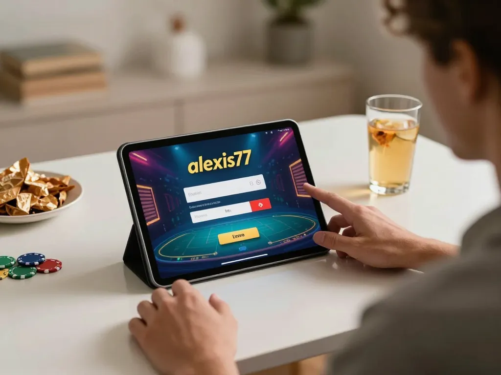 Login to alexis77 during an exciting online casino session with a user-friendly interface