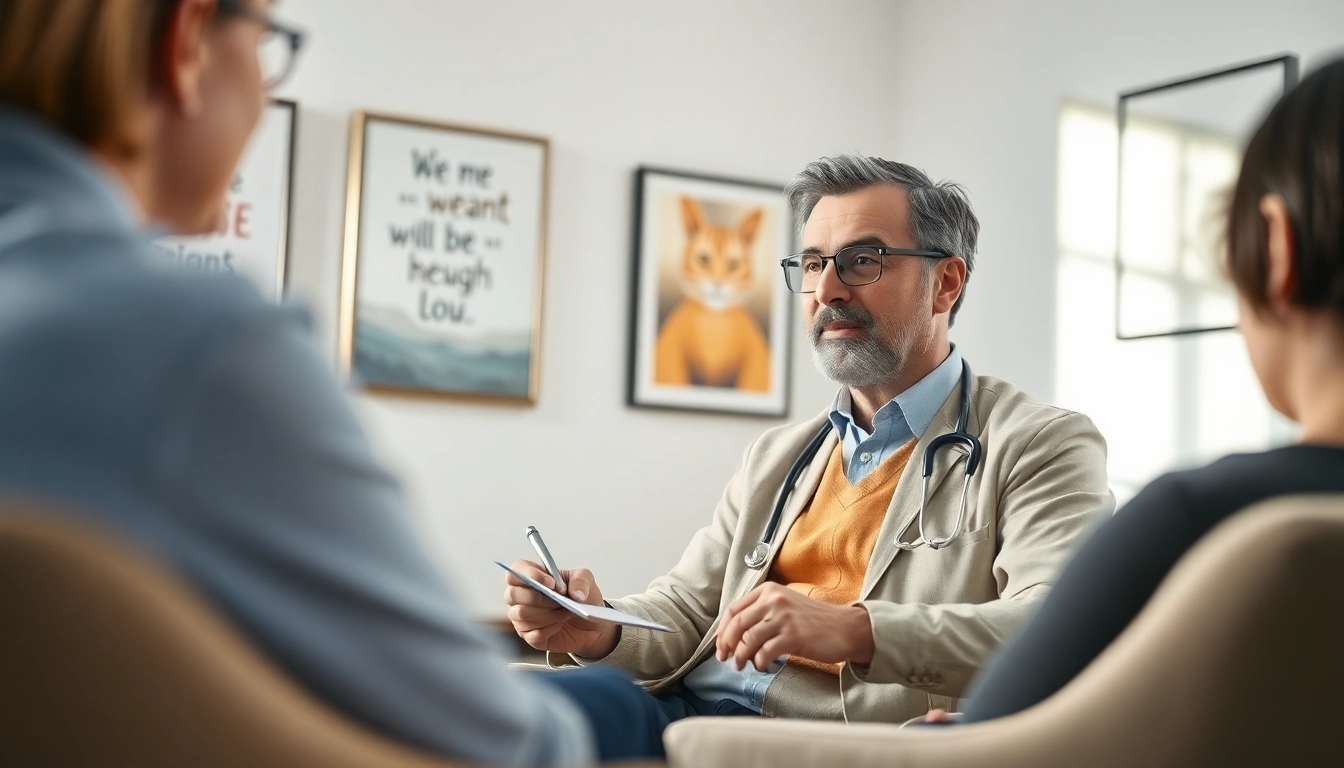 Dr. Gregor Kowal psychiatrist India engaging with a patient in a calming environment.
