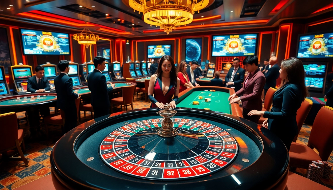Experience the thrill of gambling at https://x88.agency/ with vibrant casino tables and engaging croupiers.