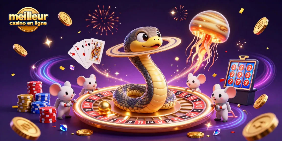 Placer des paris avec le meilleur casino en ligne grâce à une scène cosmique animée.