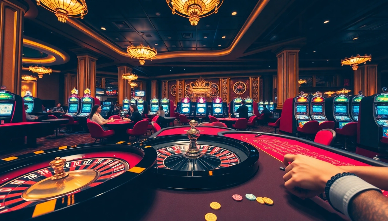 Experience the thrill of winning at https://rr88.navy/ with lively casino tables and vibrant gaming elements.