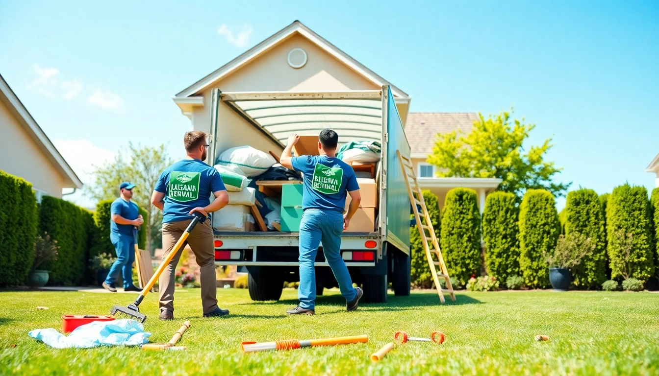 Efficient Affordable junk removal Nashville team clearing clutter from a home, showcasing active service.