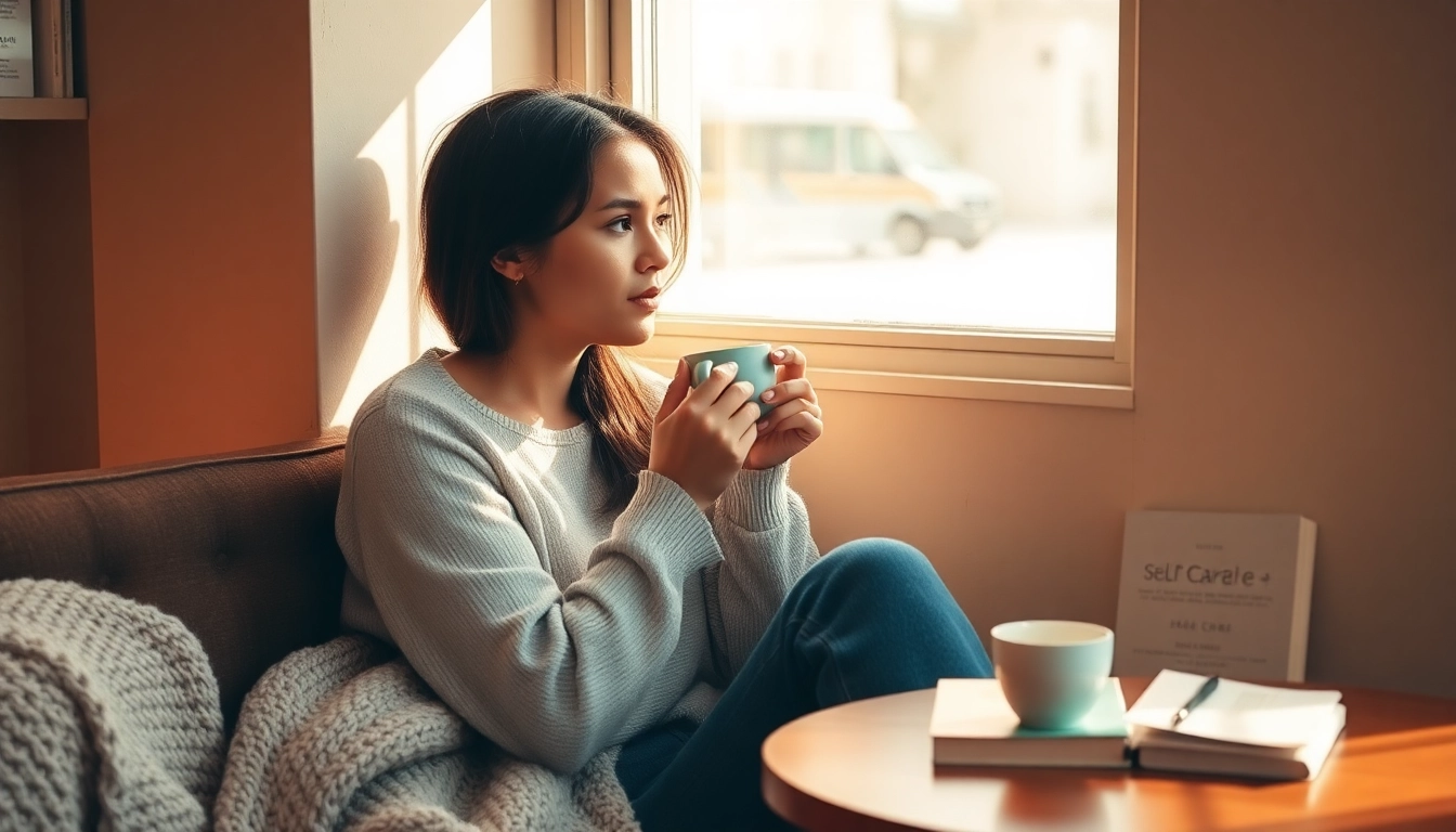 Reflective moment captured in Life in a Break Down setting, promoting self-care and relaxation.