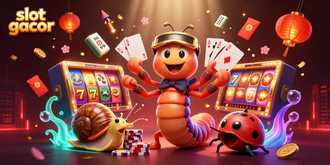 Engage in thrilling slot gacor adventures with cartoon characters enjoying dynamic games and vibrant visuals.