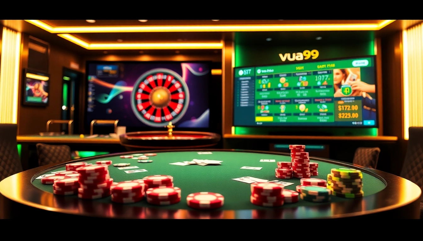 Experience the thrill of online gambling with vua99's interactive gaming interface.